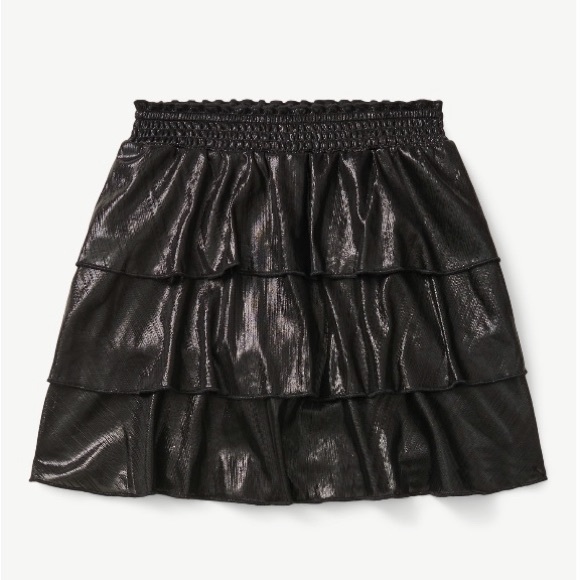 Justice Girls tiered ruffle skirt with built-in short; size: M(10) - Picture 7 of 7